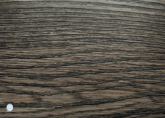 Película decorativa de PVC de madeira escura à prova de fogo para moldura de porta
