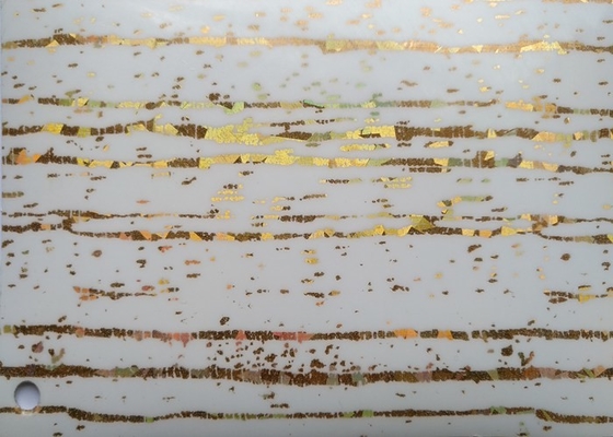 Filme decorativo de PVC impresso de alto brilho à prova de fogo para superfície de laminação