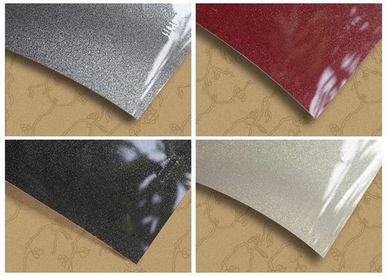 Design de impressão de filme de PVC metálico de alto brilho para cobertura de armário laminado 0,3 mm
