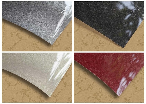 Design de impressão de filme de PVC metálico de alto brilho para cobertura de armário laminado 0,3 mm