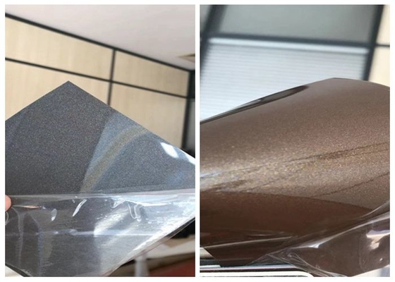 cinza de alto brilho metalizado 0.5mm do rolo de filme do Pvc