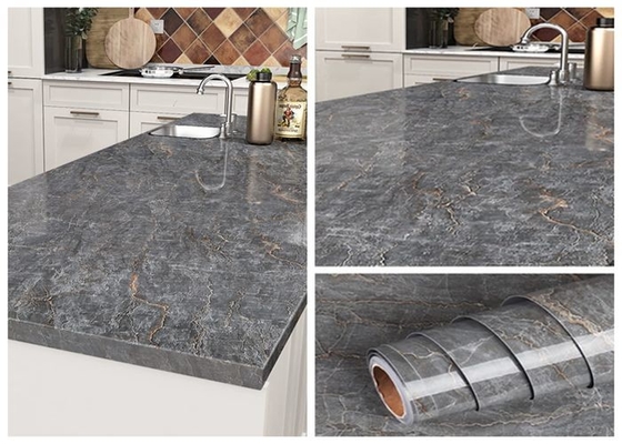 Filme esparadrapo de Matt Grey Kitchen Worktop Vinyl Self para armários das bancadas