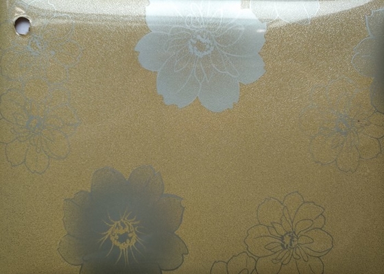 A flor imprimiu o armário de cozinha autoadesivo do filme 0.15mm 0.2mm do Pvc