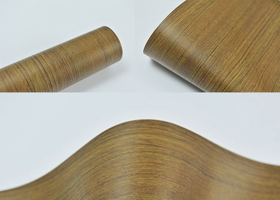 Folha do Pvc da imprensa do vácuo para portas Matte Wood Grain do vestuário 1420mm