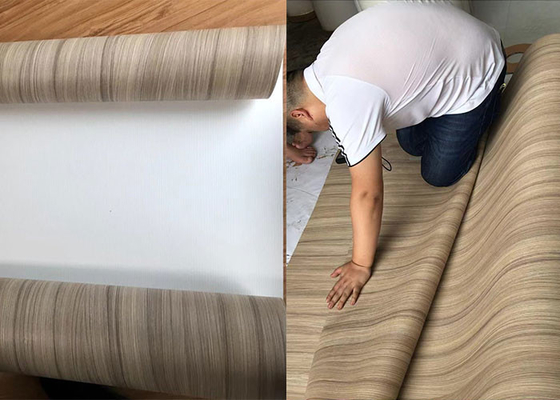 Filme de madeira do Pvc da grão do MDF para a decoração interna da laminação da mobília
