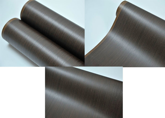Emboss Pvc 3D membrana folha de rolo preto de madeira grão 1400mm largura