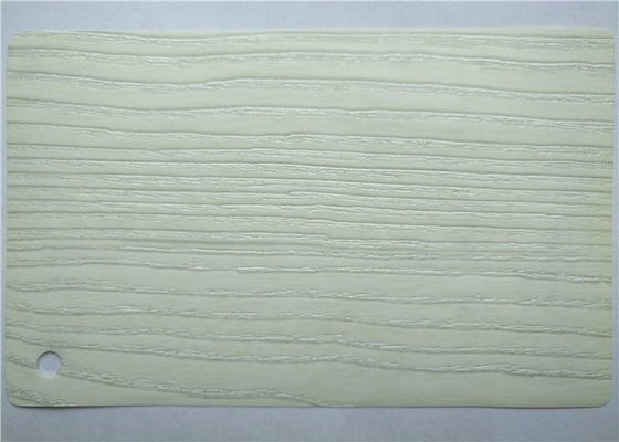 As portas de armário brancas da cozinha da folha da membrana do PVC 3D gravaram profundamente
