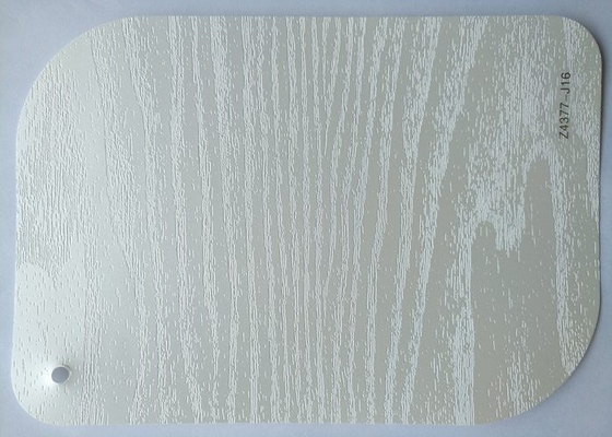 Folha de madeira da membrana do PVC da textura da cor branca para a decoração da superfície da mobília