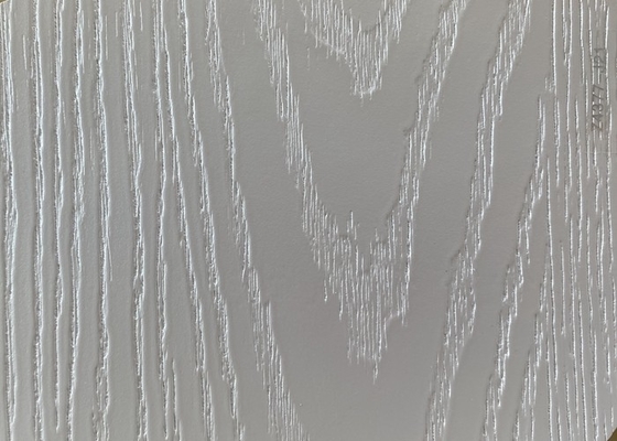 Folha gravada de madeira da membrana do PVC 3D para o envoltório do vinil da decoração dos armários da cozinha